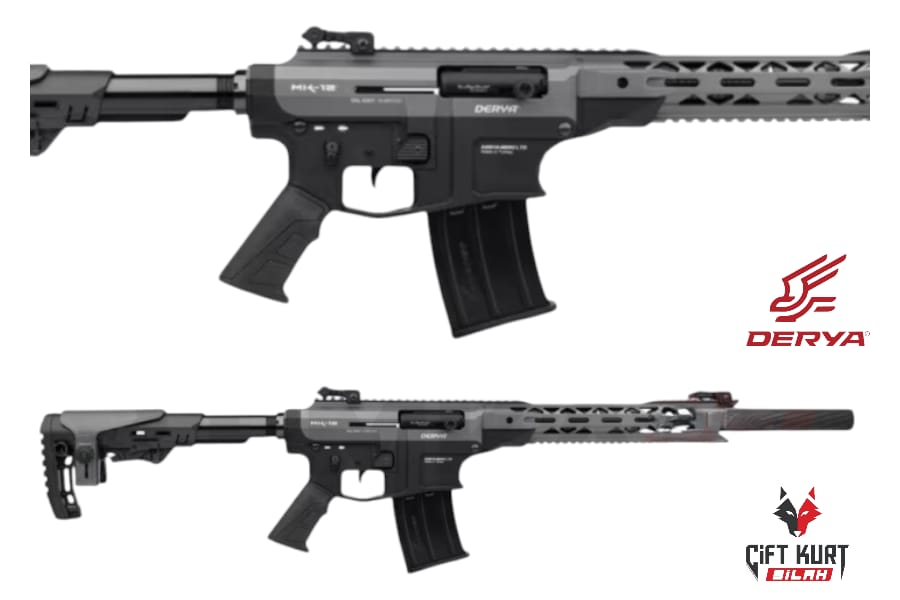 Derya MK-12 AS-110S Gri-Siyah Şarjörlü Yarı Otomatik Av Tüfeği